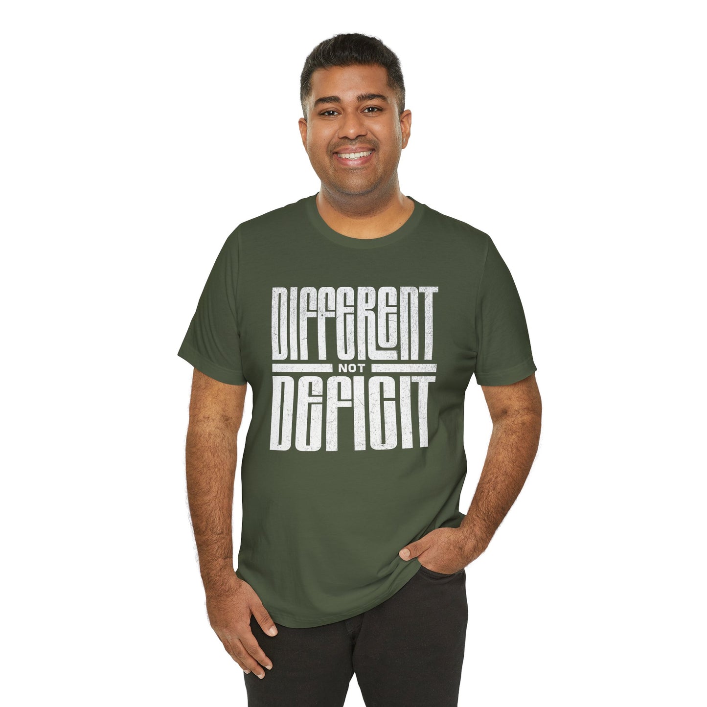 "Different Not Deficit" Unisex Tee | Autism & Neurodiversity Advocacy Shirt