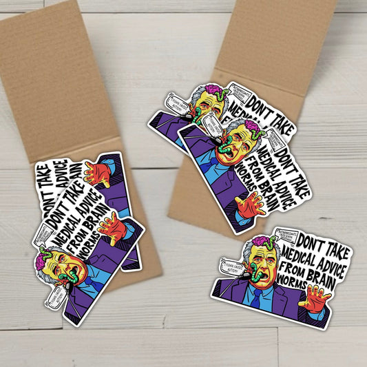 (PRE-ORDER) Brain Worms Sticker 5-Pack | RFK Jr. Anti-Misinformation Decal