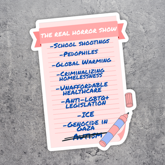 (PRE-ORDER) The Real Horror Show Sticker 5-Pack | Autism & Neurodiversity Decal
